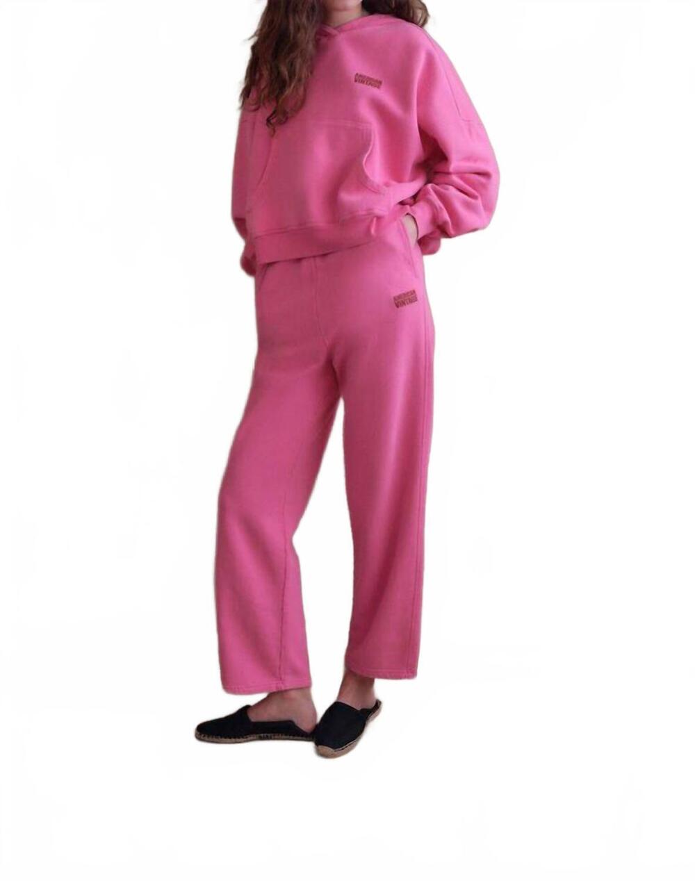 NEW AMERICAN VINTAGE women's plizzy jogger in vintage petunia